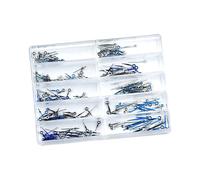 HDOYTXXM Aiguilles de rechange professionnelles avec surface en acier inoxydable - Facile pour améliorer la précision des pièces de réparation de montres pour horlogers mécaniques, Argent/bleu, m