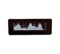 HDOYTXXM AK25664 Montre musicale couleur avec bouton de commande interactif, charge et interfaces audio de type C, aluminium, alimentation USB C, spectre musical