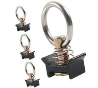 HDOYTXXM Ancrage de voie L à ressort avec capacité de 1333 lb - Anneaux en métal - Accessoires en aluminium - Pour rails de siège d'avion, systèmes multi-angle, solution de liaison