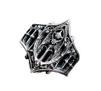 HDOYTXXM Bague gothique médiévale - Design décoratif vintage - Kirsine de qualité supérieure - À empiler ou à porter - Plusieurs tailles - Confort - Style gothique