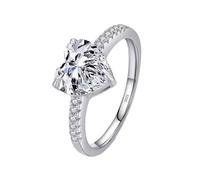 HDOYTXXM Bagues en forme de cœur Mode Unisexe Bijoux géométriques Mariage Liaison Femmes Charme Bijoux Pour Femmes Aimer Bagues, Comme décrit