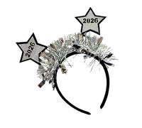 HDOYTXXM Bandeau à paillettes de qualité supérieure - Bonne année 2026 - Forme d'étoile - Pratique et confortable - Pour les festivals et les réunions du Nouvel An