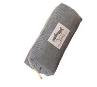 HDOYTXXM Belle trousse à crayons animaux sac à stylos à broder sacs de maquillage trousse à crayons esthétique Retour dans les fournitures scolaires Trousse à crayons, gris foncé