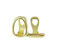 HDOYTXXM Bijoux de dents double couleur 1, 9 cm en laiton galvanisé et acier, design léger et robuste pour les styles quotidiens, bijoux de pont de dents légers