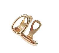HDOYTXXM Bijoux de dents double couleur 1, 9 cm en laiton galvanisé et acier, design léger et robuste pour les styles quotidiens, bijoux de pont de dents légers