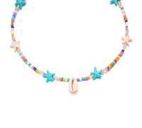 HDOYTXXM Bijoux en coquillage superposés, pièces de déclaration pour un polyvalent et des looks de vacances à la plage élégants, tenues élégantes, collier en coquillage