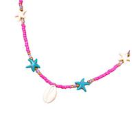 HDOYTXXM Bijoux en coquillage superposés, pièces de déclaration pour un polyvalent et des looks de vacances à la plage élégants, tenues élégantes, collier en coquillage