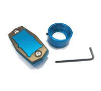 HDOYTXXM Boîte de billard magnétique Support de piscine portable avec clip de ceinture Étui Snookers Accessoires d'outils Porte-craie avec ceinture Piscine en métal Accessoires de sport