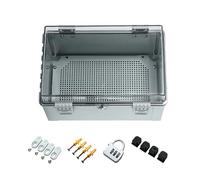 HDOYTXXM Boîte de distribution extérieure multi-usages, couvercles étanches avec serrure, accessoires pour jardin et terrasse, utilisation quotidienne de loisirs, boîte de jonction étanche