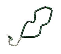 HDOYTXXM Bracelet de prière avec perles de verre cylindriques lisses - 33 comptes - Accessoire léger et élégant - Bracelet Tasbih, taille unique, comme décrit
