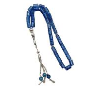 HDOYTXXM Bracelet de prière avec perles de verre cylindriques lisses - 33 comptes - Accessoire léger et élégant - Bracelet Tasbih, taille unique, comme décrit