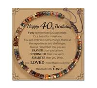 HDOYTXXM Bracelet polyvalent réglable en pierre contient un accessoire de cartes de bénédiction pour adultes tendance recherche expression bracelet bijoux mode, taille unique, comme décrit