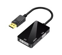 HDOYTXXM Câble adaptateur 3 en 1 vers HDTV VGA pour ordinateur, ordinateur de bureau, ordinateur portable, projecteur, adaptateur VGA