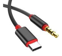 HDOYTXXM Câble adaptateur C 3 5 mm pour câble Engrenage sonore stable en nylon avec haut-parleur de voiture 1 m