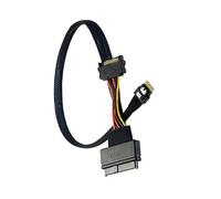 HDOYTXXM Câble de Transmission de signaux Compact SASSFF-8654 4i 38 Broches SAS8639U.2 pour centres de données, boîtiers à Espace limité, de données à Vitesse
