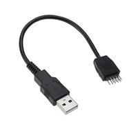 HDOYTXXM Câble d'extension de données interne 9 broches mâle vers USB externe pour carte mère PC mâle 20 cm