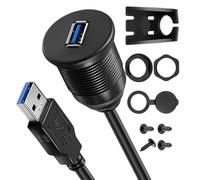 HDOYTXXM Câble d'extension USB 3.0 mâle à femelle Flush Mount - Durabilité pour voiture et bateau - Adaptateur dock - 1/2 m