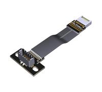 HDOYTXXM Câble d'extension USB 3.2 20 broches Gen 2 type E vers câble interne mâle vers femelle avec trou de vis pour carte mère mâle vers femelle