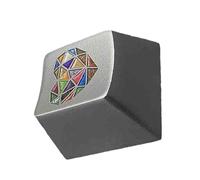 HDOYTXXM Capuchons de Touches métalliques en Alliage d ' Aluminium, Hauteur Originale, avec de cœur coloré pour claviers mécaniques, Hauteur Originale
