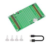 HDOYTXXM Carte adaptateur d'ordinateur avec ordinateur portable SO DDR4 DDR5 Carte de test de commutation échelle Outil avec indicateurs LED