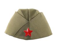 HDOYTXXM Chapeau de bateau russe, chapeau de garnison avec étoile pour les spectacles sur scène et les fêtes de cosplay, couvre-chef pour événements de danse, casquettes de garnison