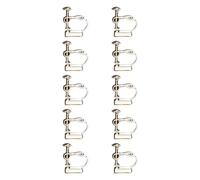 HDOYTXXM Clip de convertisseur de Boucle d ' Oreille plaqué avec Tension réglable pour Un Port prolongé, Clip d ' Oreille à vis réglable en Forme de U pour Un Confort prolongé