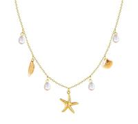 HDOYTXXM Coastal Inspire Collier de perles Pendentif en forme de coquille Bijoux pour une utilisation quotidienne ou des occasions spéciales Collier sur le thème de l'océan, taille unique, Comme