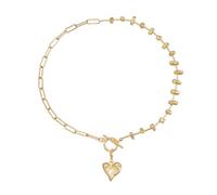 HDOYTXXM Collier à maille serpent vintage en forme de cœur avec section amovible Accessoire de mode parfait Cadeau Polyvalent Charme rétro Collier réglable, taille unique, Comme décrit, Comme décrit