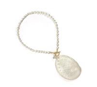 HDOYTXXM Collier de déclaration de coque texturée - Bijou de plage accrocheur - Pendentif à breloques - Collier pour les vacances - Accessoires de vacances - Port de complexe - Couleur, taille unique