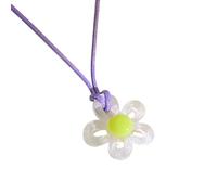 HDOYTXXM Collier ras du cou à breloques en résine vivante Accessoires colorés Collier tendance et polyvalent pour un usage quotidien
