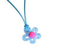 HDOYTXXM Collier ras du cou à breloques en résine vivante Accessoires colorés Collier tendance et polyvalent pour un usage quotidien