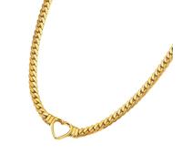 HDOYTXXM Collier Simple, pendentif en forme de cœur à la mode, bijoux de cou creux, parfait pour un jeune Couple ou une amie proche, adolescentes