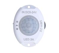 HDOYTXXM Commutateurs de détection de Mouvement prenant en la détection Abs d ' entrée d ' Alimentation 5V 12V 24V, adaptés captureur de potentiel Large pour Le Bureau et la Maison