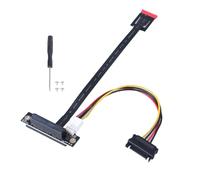 HDOYTXXM Deux clés vers le câble adaptateur PCIE 270 degrés Extension rapide pour carte réseau son graphique