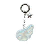 HDOYTXXM Élégant porte-clés ailes en gel acrylique accessoire léger pour un usage quotidien Sac à dos Enhancer Magie Actuel réfléchi Mode Sac à dos Porte-clés, bleu, taille unique