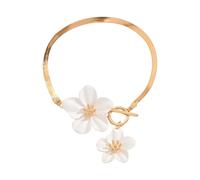 HDOYTXXM Élégante chaîne de cheville à fleurs Designs réglables pour femmes Matériaux confortables Tenue de plage Accessoires de bijoux Fleurs élégantes Bracelet de cheville Femmes, taille unique