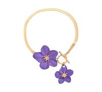 HDOYTXXM Élégante chaîne de cheville à fleurs Designs réglables pour femmes Matériaux confortables Tenue de plage Accessoires de bijoux Fleurs élégantes Bracelet de cheville Femmes, taille unique