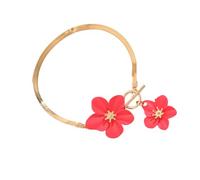HDOYTXXM Élégante chaîne de cheville à fleurs Designs réglables pour femmes Matériaux confortables Tenue de plage Accessoires de bijoux Fleurs élégantes Bracelet de cheville Femmes, taille unique