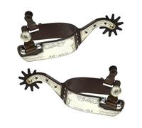 HDOYTXXM Éperons de corde en acier inoxydable avec décorations de bottes - Équipement d'équitation unisexe pour l'entraînement et les spectacles, décoration d'éperons de bottes de cheval