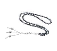 HDOYTXXM Hématite Tasbeeh, 99 perles lisses pour prière quotidienne, exercices de dévouement et accessoires tendance unisexe, Einheitsgröße, comme décrit, Comme décrit