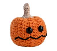 HDOYTXXM Jouet en forme de tête de citrouille en tricot de dessin animé avec cartes de motivation Halloween avec poupées à chapeau pour donner une décoration de collection
