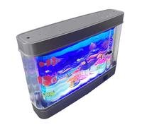 HDOYTXXM Lampe de poisson moderne, lampe de table, éclairage USB, aquarium avec mouvement, pour salon, chambre à coucher, bureau à domicile, décoration, veilleuse LED réaliste