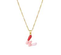 HDOYTXXM Lettre élégante Bijou Charme interchangeable Design léger Chaîne de clavicule Charme Cadeaux idéaux pour votre outil Fermeture gratuite Collier personnalisé, taille unique, Comme décrit