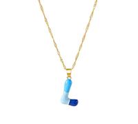 HDOYTXXM Lettre élégante Bijou Charme interchangeable Design léger Chaîne de clavicule Charme Cadeaux idéaux pour votre outil Fermeture gratuite Collier personnalisé, taille unique, Comme décrit
