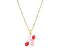HDOYTXXM Lettre élégante Bijou Charme interchangeable Design léger Chaîne de clavicule Charme Cadeaux idéaux pour votre outil Fermeture gratuite Collier personnalisé, taille unique, Comme décrit