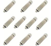 HDOYTXXM Lot de 10 buses de brouillard anti-goutte en laiton pour systèmes d'irrigation et de refroidissement de jardin, filtre en céramique, trou 0,4 mm