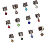 HDOYTXXM Lot de 12 perles à breloques - Accessoire de mode - Bracelet modulaire - Accessoires de fabrication de bijoux uniques