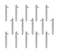 HDOYTXXM Lot de 15 barrettes à ressort gauche pour enlever le kit de sangle d'outils de réparation et de retrait de bracelet en acier inoxydable, 18 mm.