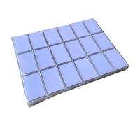 HDOYTXXM Lot de 18 boîtes de rangement rectangulaires pour pierres, cristaux, vision claire, solution de rangement, étui à bijoux rectangulaire