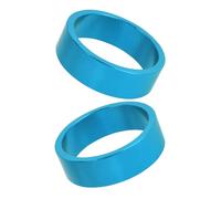 HDOYTXXM Lot de 2 entretoises de rechange pour tronc de vélo en alliage d'aluminium Route de VTT Casques de lavage Fourche avant Entretoise Espaceur Spacer